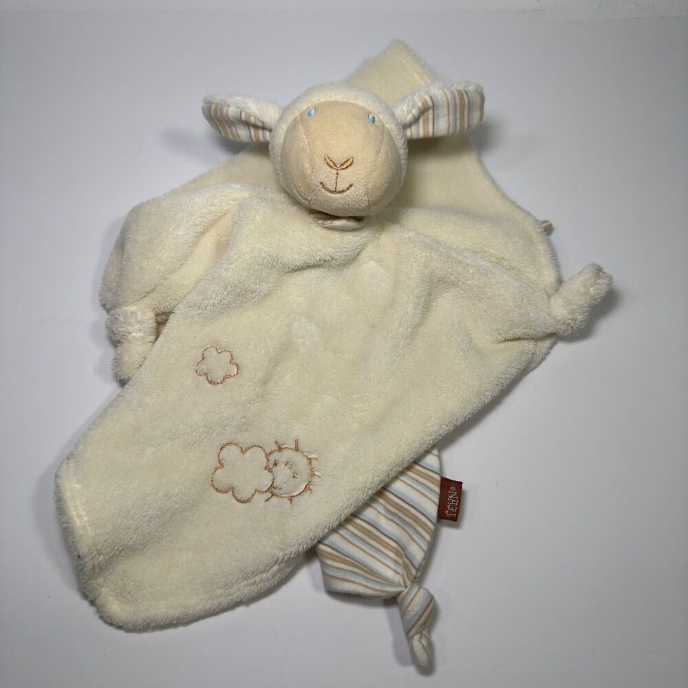 Fehn Lovey Lamb Sheep Babylove Collection Deluxe Comforter Teething Knots Unisex
